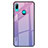 Silicone Frame Mirror Rainbow Gradient Case Cover for Huawei P Smart Z Purple