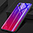 Silicone Frame Mirror Rainbow Gradient Case Cover for Huawei P20 Purple