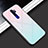 Silicone Frame Mirror Rainbow Gradient Case Cover for Oppo A11