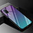 Silicone Frame Mirror Rainbow Gradient Case Cover for Oppo A52