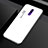 Silicone Frame Mirror Rainbow Gradient Case Cover for Oppo Reno Z White