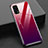 Silicone Frame Mirror Rainbow Gradient Case Cover for Realme Q2 Pro 5G Red Wine