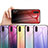 Silicone Frame Mirror Rainbow Gradient Case Cover for Samsung Galaxy A01 SM-A015