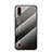 Silicone Frame Mirror Rainbow Gradient Case Cover for Samsung Galaxy A01 SM-A015 Gray