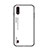 Silicone Frame Mirror Rainbow Gradient Case Cover for Samsung Galaxy A01 SM-A015 White