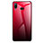 Silicone Frame Mirror Rainbow Gradient Case Cover for Samsung Galaxy A6s Red