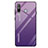 Silicone Frame Mirror Rainbow Gradient Case Cover for Samsung Galaxy A8s SM-G8870 Purple