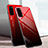 Silicone Frame Mirror Rainbow Gradient Case Cover for Samsung Galaxy S20 5G Red