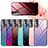 Silicone Frame Mirror Rainbow Gradient Case Cover for Samsung Galaxy S21 FE 5G