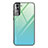 Silicone Frame Mirror Rainbow Gradient Case Cover for Samsung Galaxy S21 FE 5G