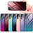 Silicone Frame Mirror Rainbow Gradient Case Cover for Samsung Galaxy S21 Ultra 5G