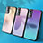 Silicone Frame Mirror Rainbow Gradient Case Cover for Samsung Galaxy S22 5G