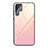 Silicone Frame Mirror Rainbow Gradient Case Cover for Samsung Galaxy S22 Ultra 5G