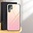 Silicone Frame Mirror Rainbow Gradient Case Cover for Samsung Galaxy S24 Ultra 5G Pink