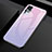 Silicone Frame Mirror Rainbow Gradient Case Cover for Vivo X50 Pro 5G