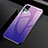 Silicone Frame Mirror Rainbow Gradient Case Cover for Vivo X50 Pro 5G