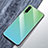 Silicone Frame Mirror Rainbow Gradient Case Cover for Xiaomi CC9e Cyan