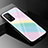 Silicone Frame Mirror Rainbow Gradient Case Cover for Xiaomi Mi 10T 5G