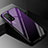 Silicone Frame Mirror Rainbow Gradient Case Cover for Xiaomi Mi 10T Pro 5G Purple