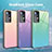 Silicone Frame Mirror Rainbow Gradient Case Cover for Xiaomi Mi 12 5G