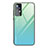 Silicone Frame Mirror Rainbow Gradient Case Cover for Xiaomi Mi 12X 5G Green