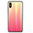 Silicone Frame Mirror Rainbow Gradient Case Cover for Xiaomi Mi 8 Pro Global Version Red