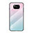 Silicone Frame Mirror Rainbow Gradient Case Cover for Xiaomi Poco X3