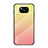 Silicone Frame Mirror Rainbow Gradient Case Cover for Xiaomi Poco X3 Yellow