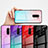 Silicone Frame Mirror Rainbow Gradient Case Cover for Xiaomi Pocophone F1