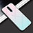 Silicone Frame Mirror Rainbow Gradient Case Cover for Xiaomi Redmi K30 4G Pink