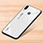 Silicone Frame Mirror Rainbow Gradient Case Cover for Xiaomi Redmi Note 7 Pro White