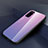 Silicone Frame Mirror Rainbow Gradient Case Cover H01 for Huawei Honor V30 5G Pink
