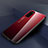 Silicone Frame Mirror Rainbow Gradient Case Cover H01 for Huawei Honor V30 5G Red