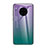 Silicone Frame Mirror Rainbow Gradient Case Cover H01 for Huawei Mate 30 5G Purple