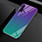 Silicone Frame Mirror Rainbow Gradient Case Cover H01 for Huawei Nova 6 5G Purple