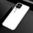 Silicone Frame Mirror Rainbow Gradient Case Cover H01 for Huawei Nova 6 SE White