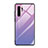 Silicone Frame Mirror Rainbow Gradient Case Cover H01 for Huawei P30 Pro New Edition Purple