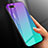Silicone Frame Mirror Rainbow Gradient Case Cover H01 for Oppo K1