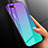 Silicone Frame Mirror Rainbow Gradient Case Cover H01 for Oppo R15X