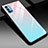 Silicone Frame Mirror Rainbow Gradient Case Cover H01 for Oppo Reno4 5G