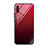 Silicone Frame Mirror Rainbow Gradient Case Cover H01 for Samsung Galaxy A70S Red