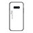 Silicone Frame Mirror Rainbow Gradient Case Cover H01 for Samsung Galaxy S10e White