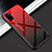 Silicone Frame Mirror Rainbow Gradient Case Cover H02 for Huawei Honor V30 5G Red