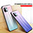 Silicone Frame Mirror Rainbow Gradient Case Cover H02 for Xiaomi Mi 11 5G