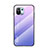 Silicone Frame Mirror Rainbow Gradient Case Cover H02 for Xiaomi Mi 11 5G Clove Purple