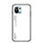 Silicone Frame Mirror Rainbow Gradient Case Cover H02 for Xiaomi Mi 11 Lite 4G White