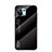 Silicone Frame Mirror Rainbow Gradient Case Cover H02 for Xiaomi Mi 11 Lite 5G Black
