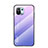 Silicone Frame Mirror Rainbow Gradient Case Cover H02 for Xiaomi Mi 11 Lite 5G NE Clove Purple