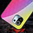 Silicone Frame Mirror Rainbow Gradient Case Cover H03 for Xiaomi Mi 11 Lite 4G