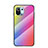 Silicone Frame Mirror Rainbow Gradient Case Cover H03 for Xiaomi Mi 11 Lite 4G Colorful